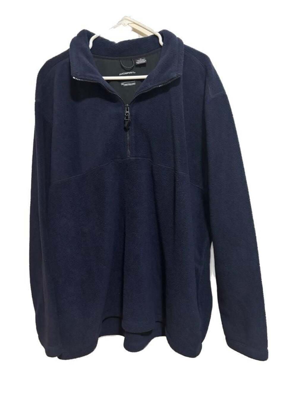 ProSpirit Men's Navy Blue Quarter-Zip Fleece Pullover